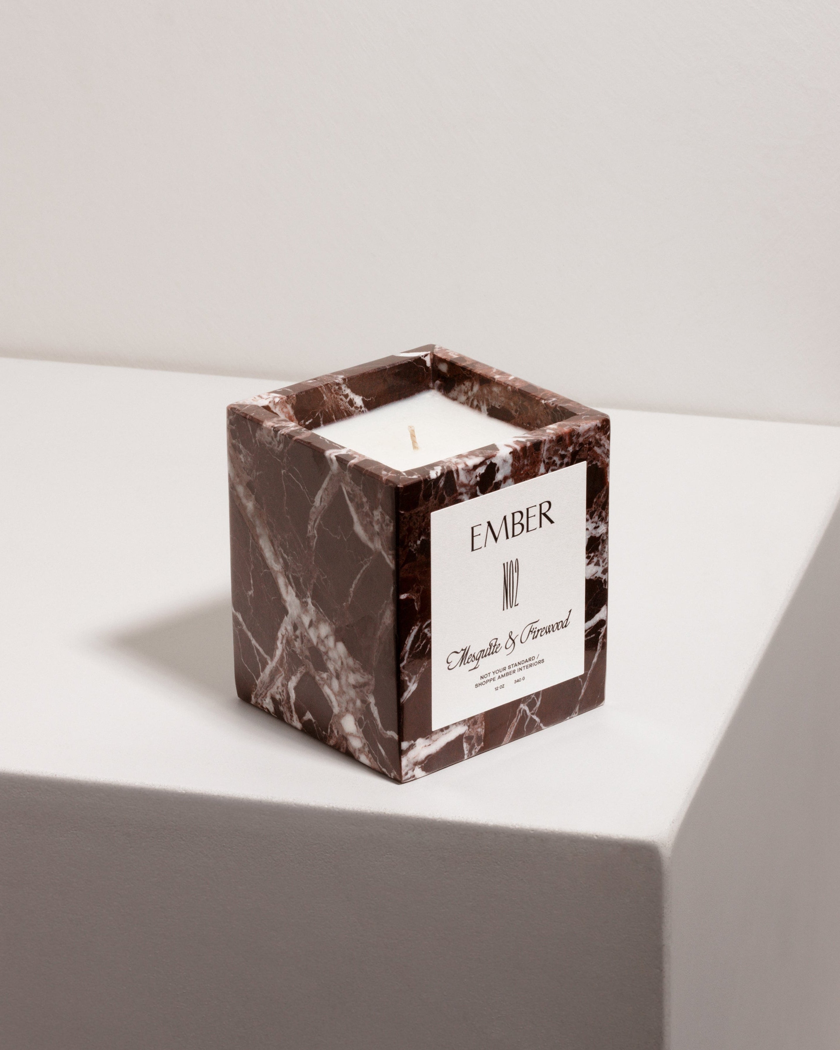 Ember Candle: Hand-Poured Luxury in Rosso Levanto Marble