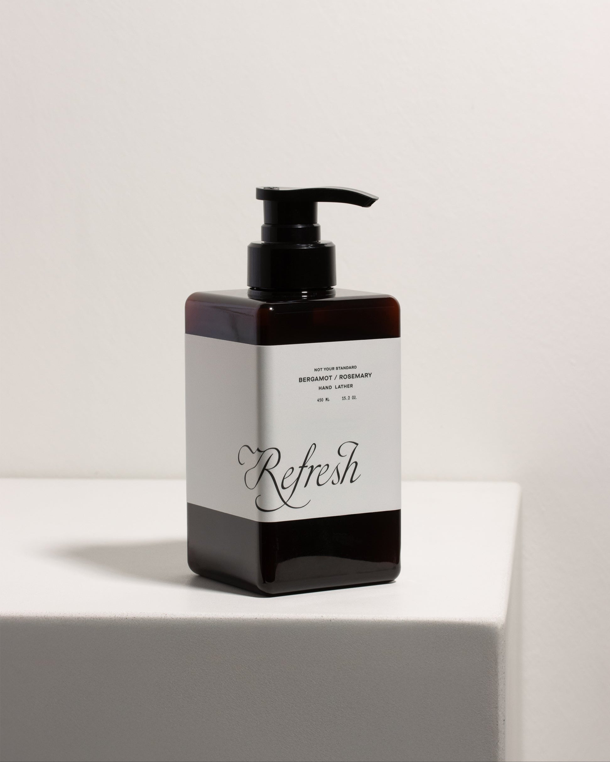 Not Your Standard Refresh Hand Wash bottle front view with sleek minimal design